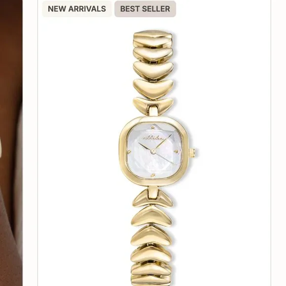 Ettika - Metal Moderna Bracelet Watch in Gold - Picture 2 of 7